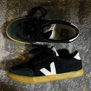 Veja Volley Canvas Sneakers Black White Women’s Size 5